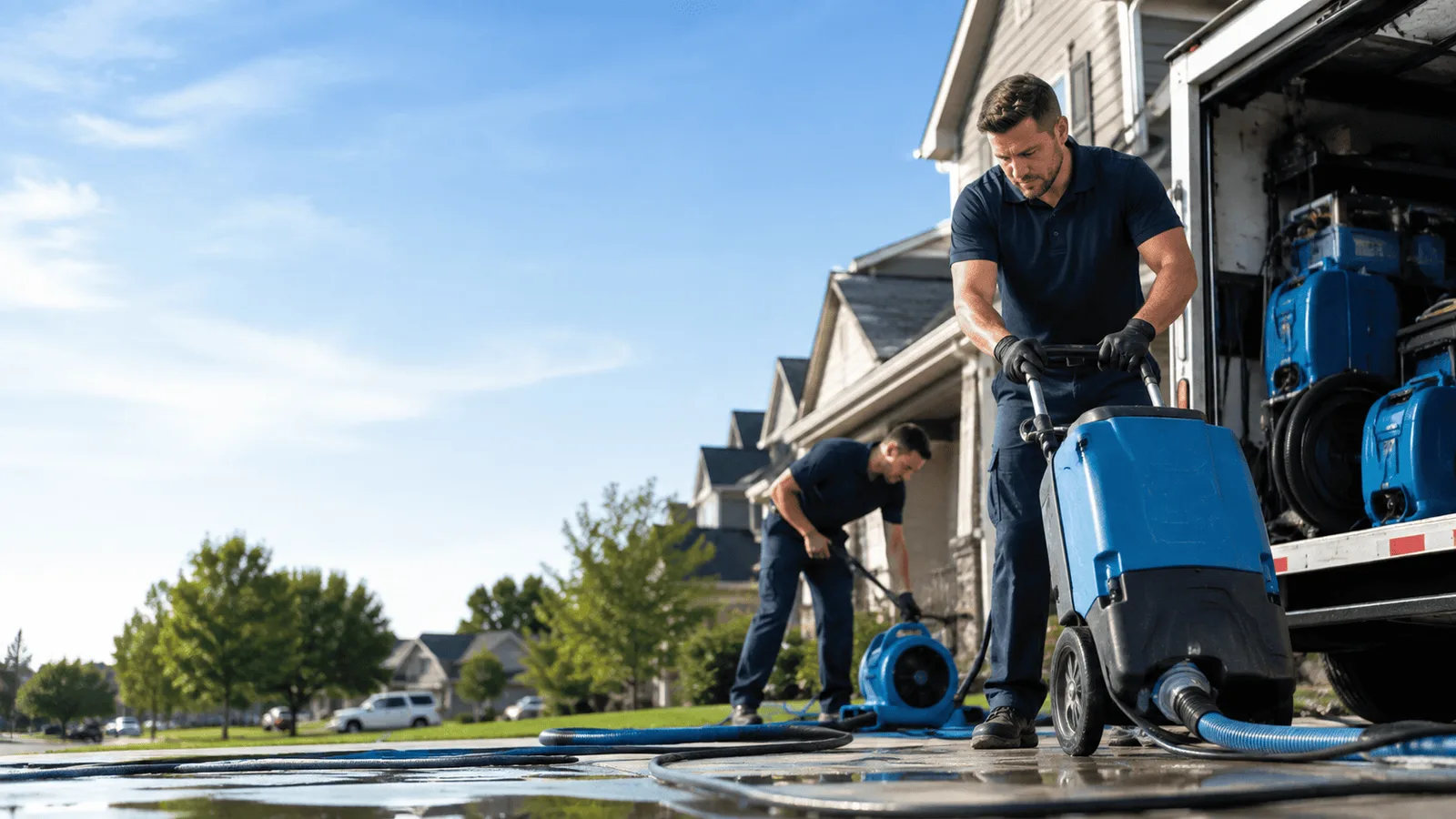 Dehumidification being performed in South Kortright, NY